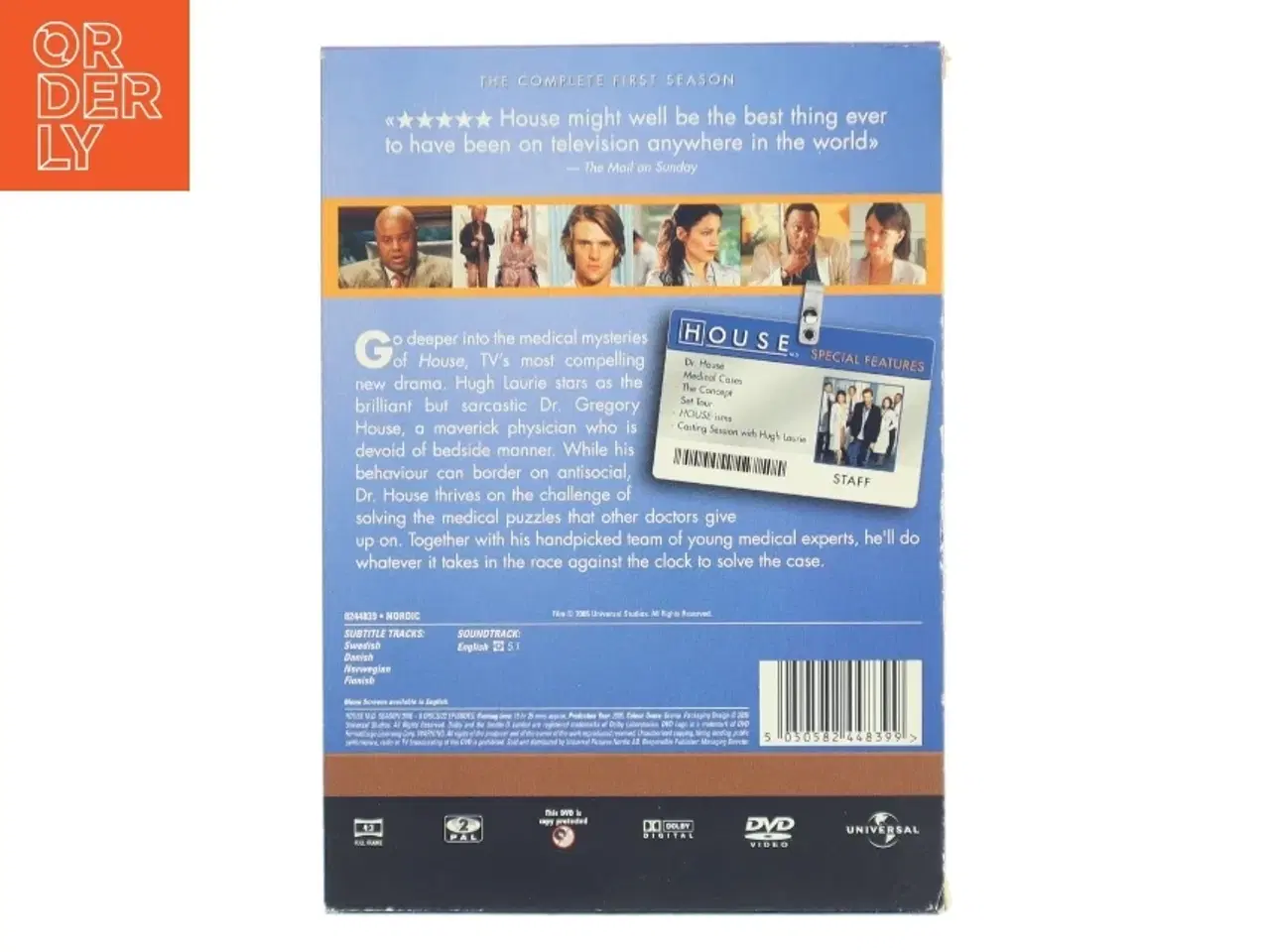 Billede 1 - House Md Season 1 med Hugh Laurie (DVD)