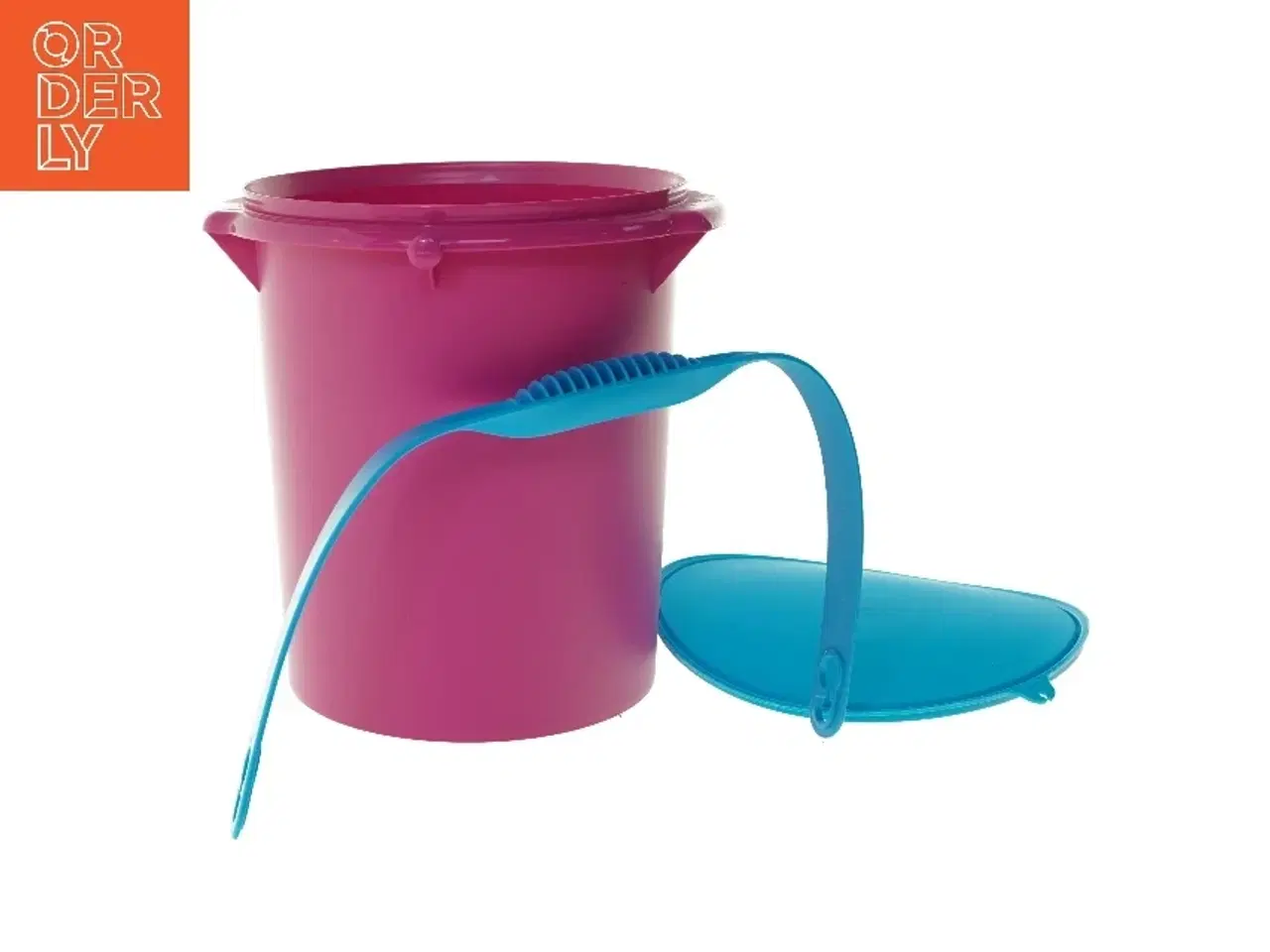 Billede 2 - Ny Tupperware spand med låg og håndtag fra Tupperware (str. Ø 23,5 cm længde 27 cm)
