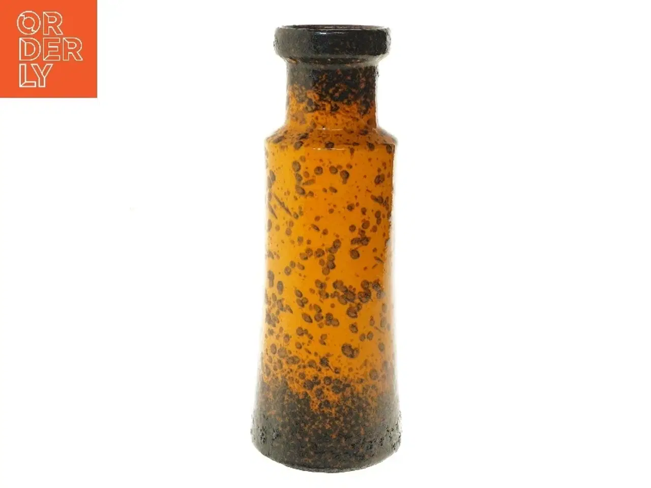 Billede 1 - Keramisk vase (str. Ø 8,5 cm højde 32 cm)