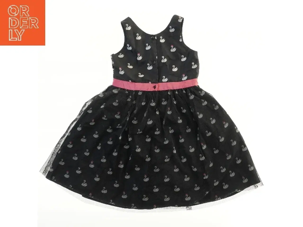 Billede 2 - Pige kjole med svanemotiv fra H&M (str. 128)