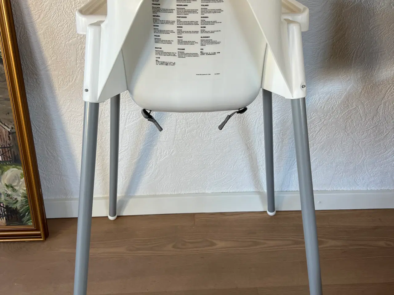 Billede 5 - Hvid Ikea Antilope højstol inkl. bakke og pude