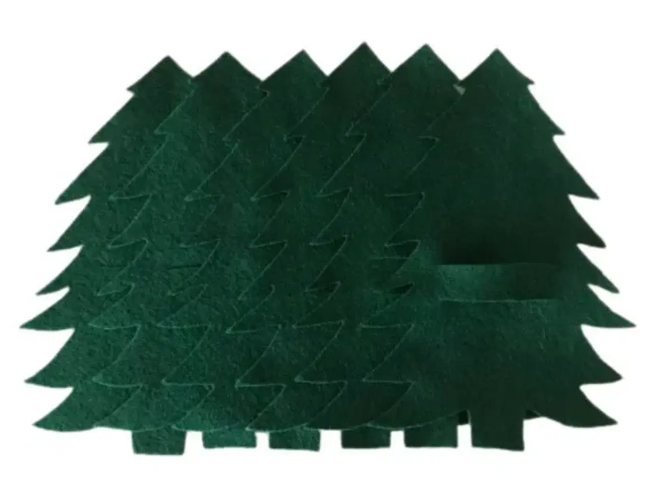 Billede 4 - Juletræer i filt til servietter 