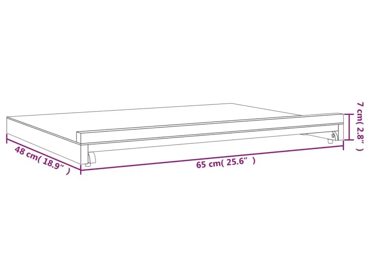 Billede 9 - Bordstaffeli 65x48x7 cm massivt bøgetræ