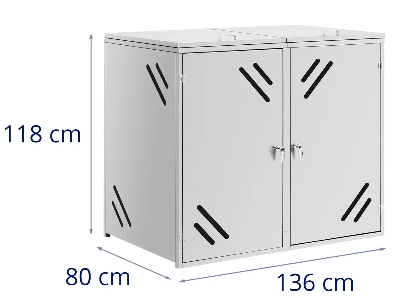 Billede 6 - Skraldespandsskjuler – 2 x 240 l