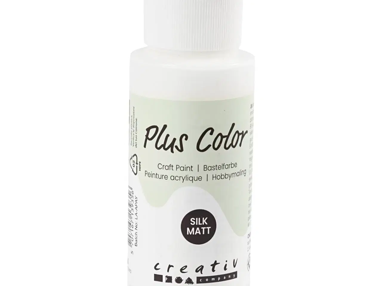Billede 1 - Plus Color Hobbymaling Hvid 60ml - Hurtig Tørring