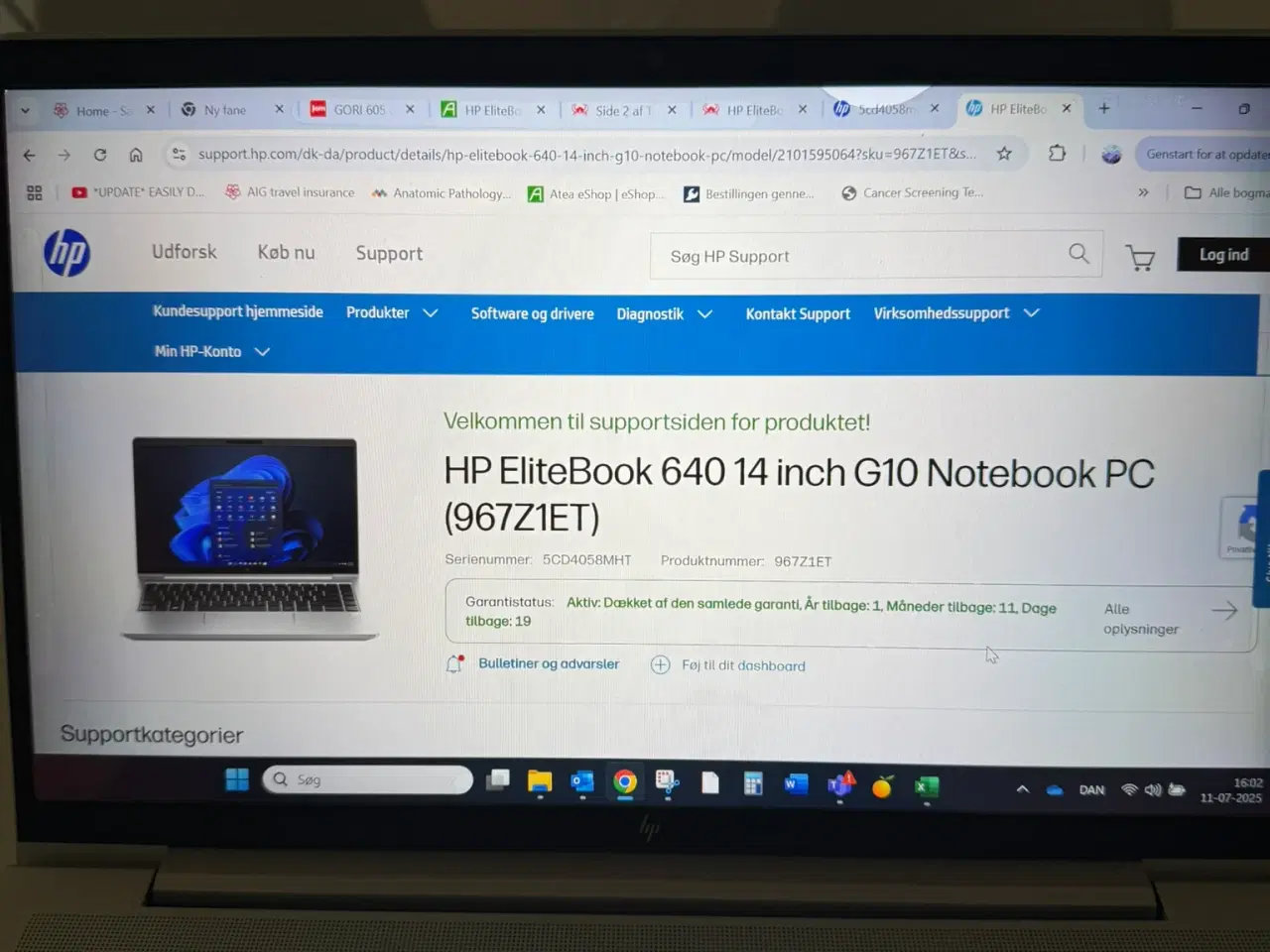 Billede 3 - Ny HP EliteBook 640 10G 14" i7 original indpakning
