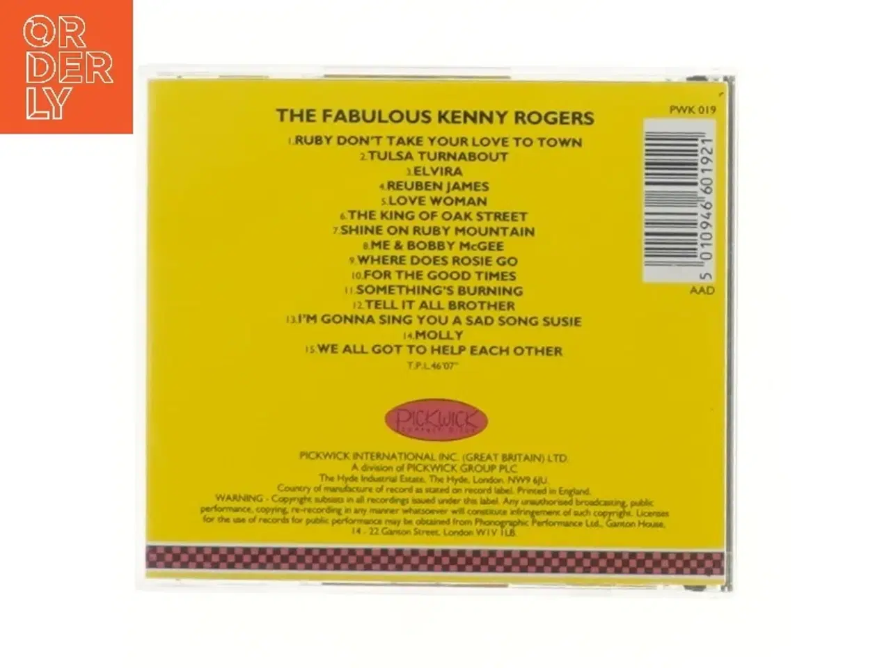 Billede 3 - The Fabulous Kenny Rogers CD