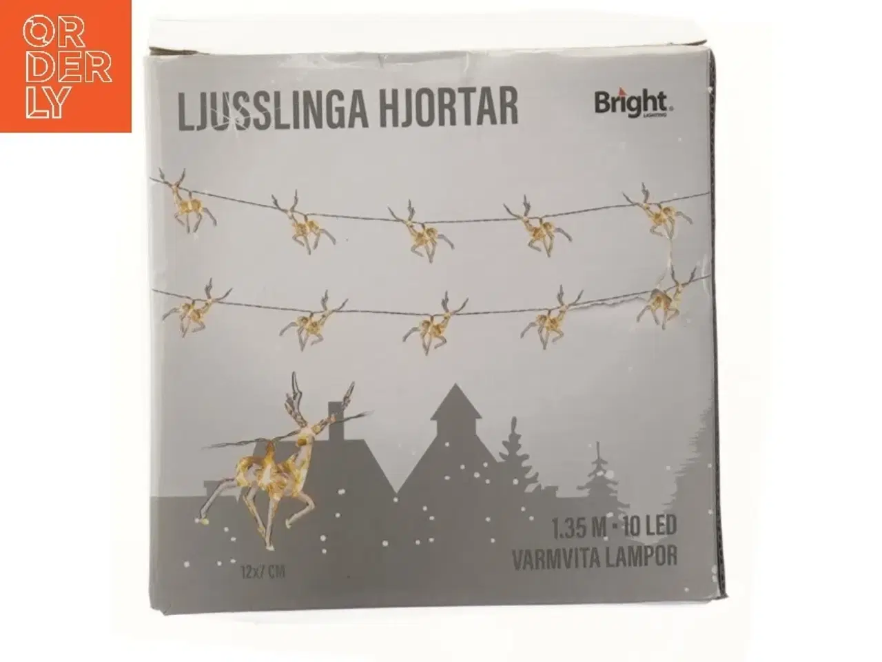 Billede 1 - LED lyskæde med rensdyr motiver fra Bright (str. 135 cm)