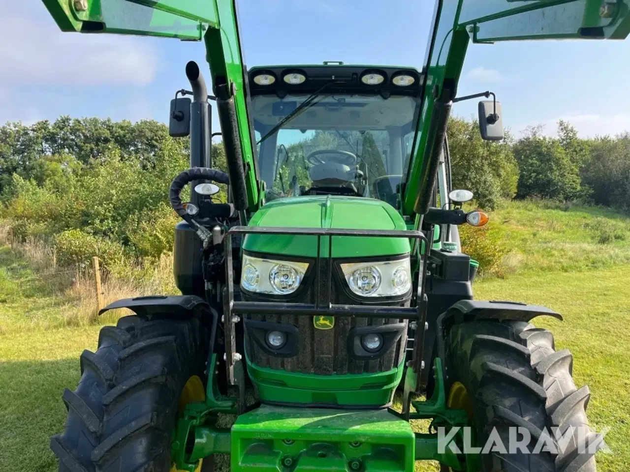 Billede 8 - Traktor John Deere 6120 R med frontlæsser