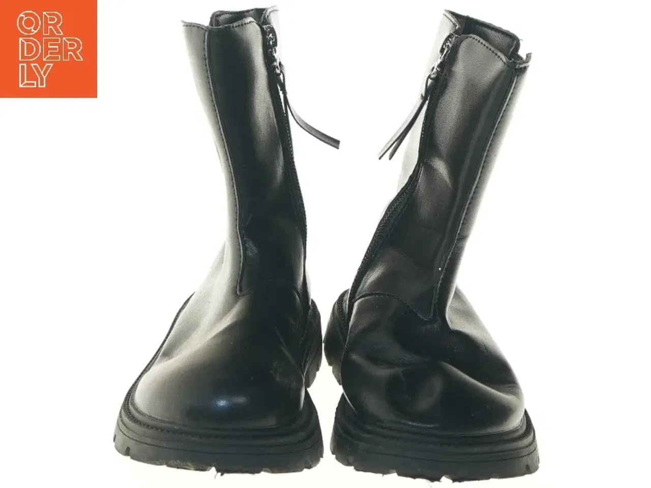 Billede 4 - Børnestøvler i sort læder (str. 31 )