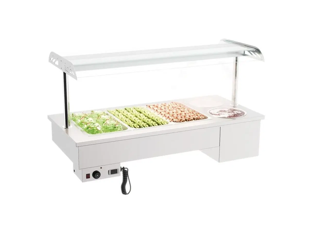 Billede 1 - Bain marie enhed med skåle – 3X 1/1 GN