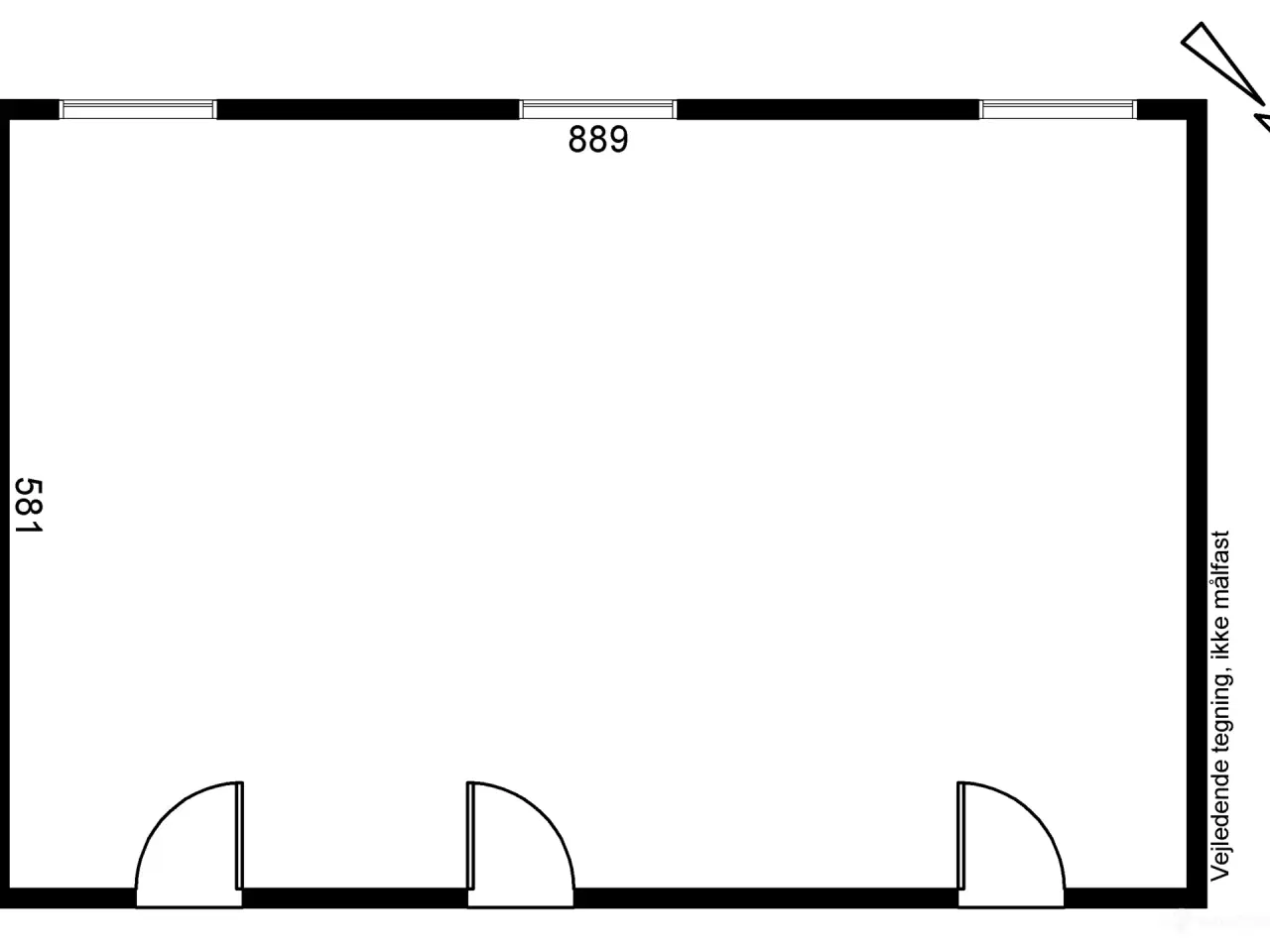 Billede 8 - Storrumskontor med trægulv