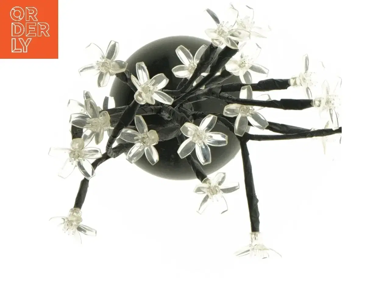 Billede 3 - Dekorativ lyskilde med blomster fra Jysk (str. 29 cm)