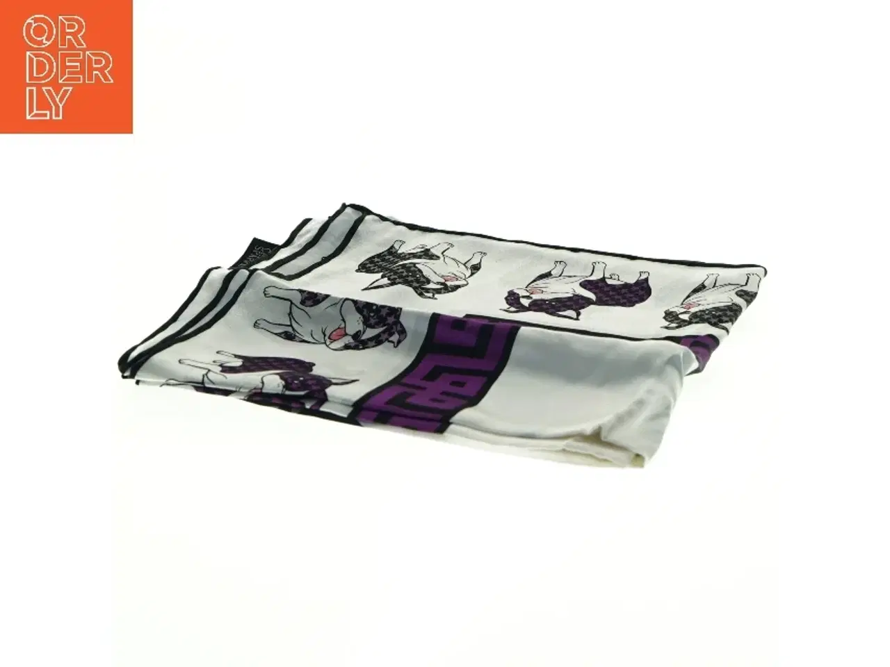 Billede 2 - Tørklæde med hundeprint fra Charlotte Sparre (str. 87 x 87 cm)