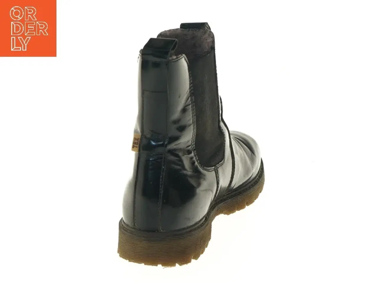 Billede 4 - Sort læderstøvler fra Tex (str. 40 )