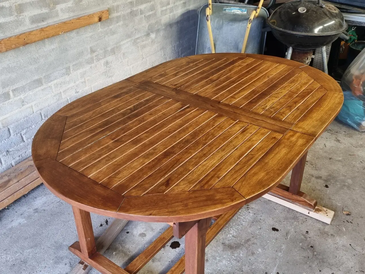 Billede 1 - teak havebord med 6 stole