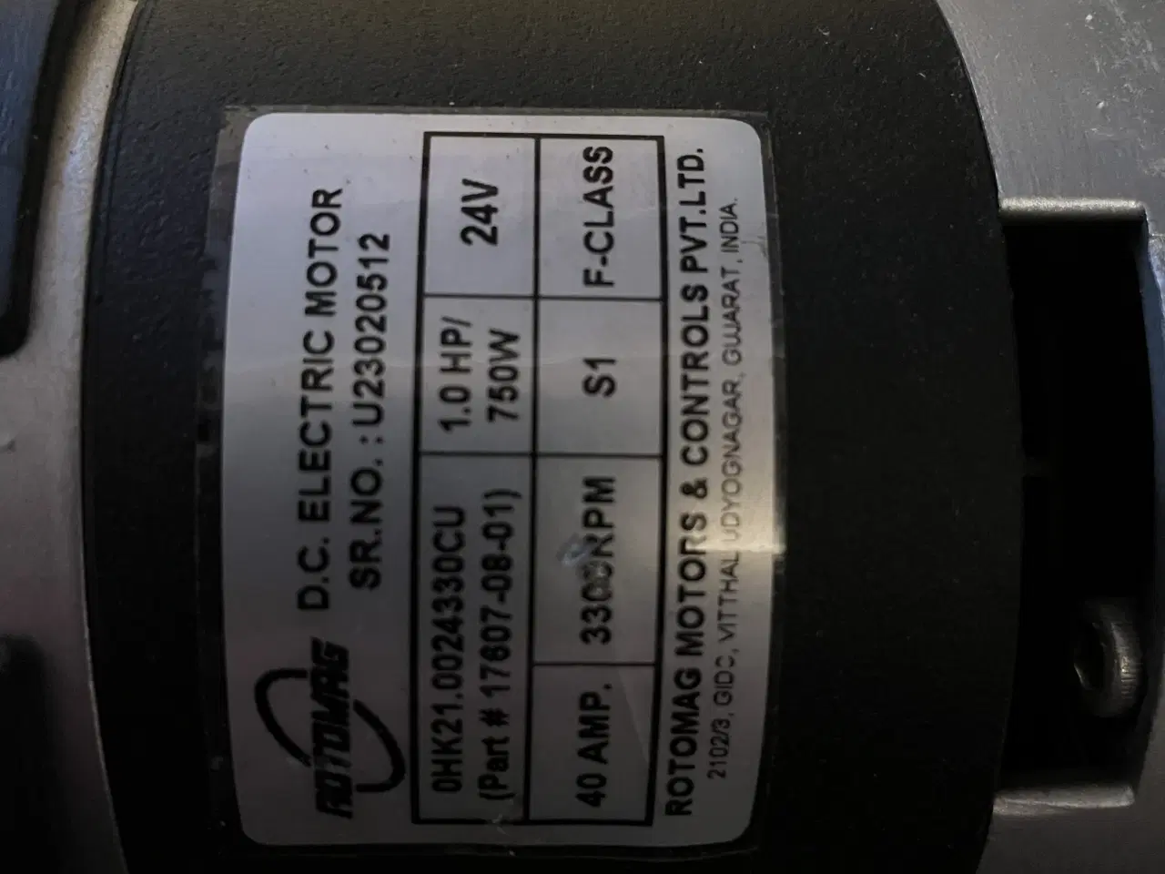 Billede 2 - 24 volt motor