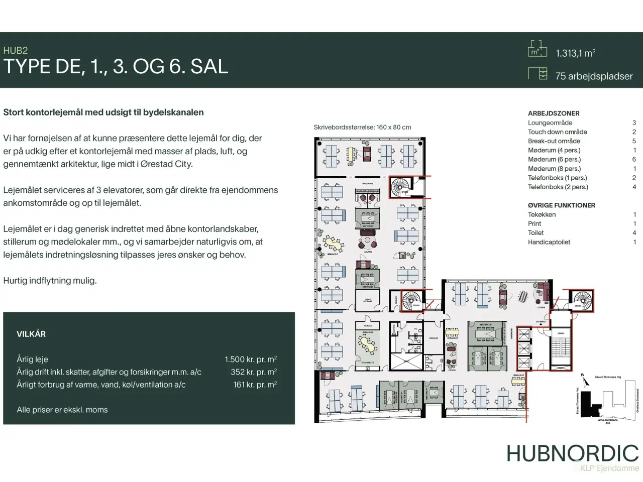 Billede 15 - HUB2 - Kontorer med fantastiske fællesfaciliteter
