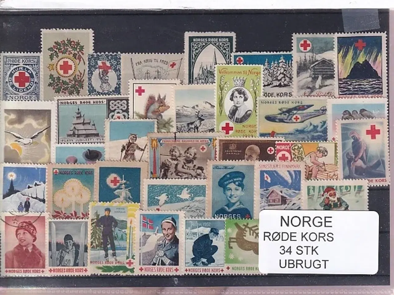 Billede 1 - Norge - Røde Kors - 34 Stk. - Ubrugt