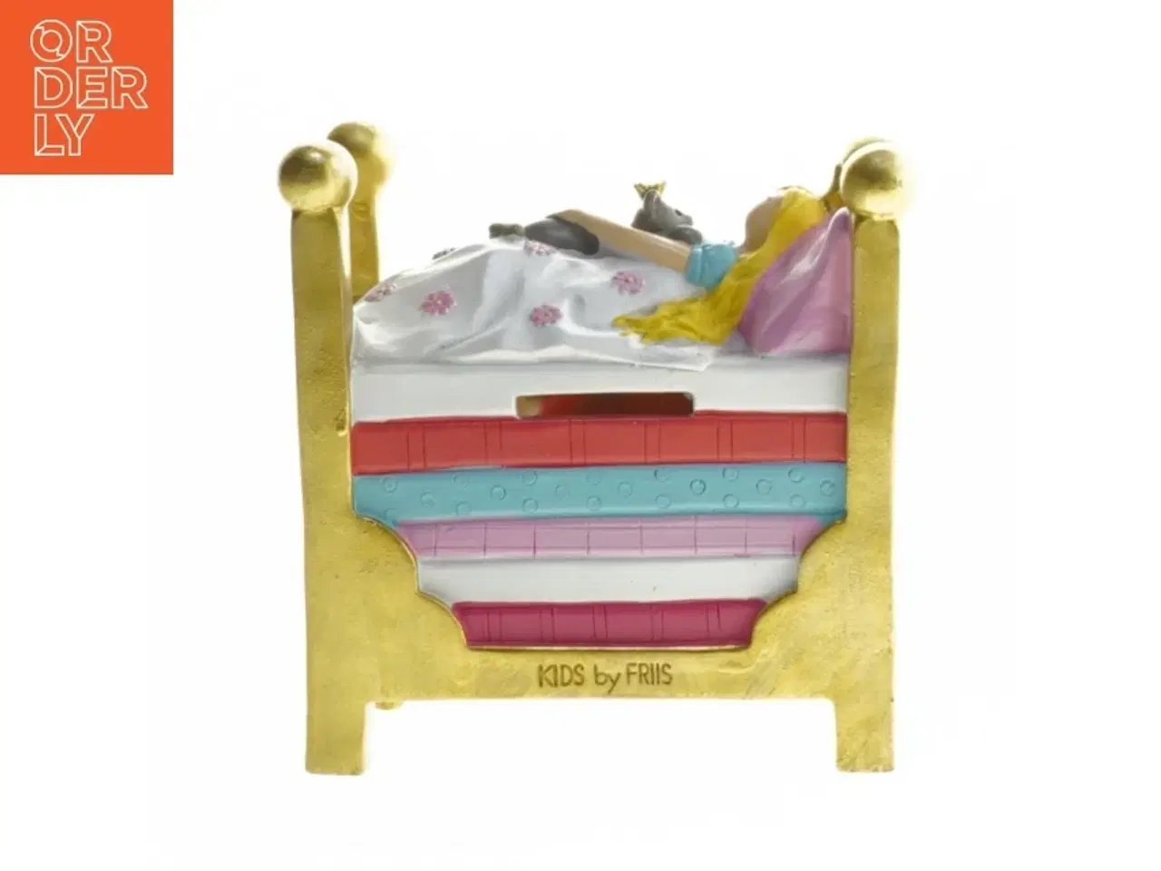 Billede 1 - Pengeboks med prinsesse på seng fra Kids by Friis (str. 13x5x14x8 cm)