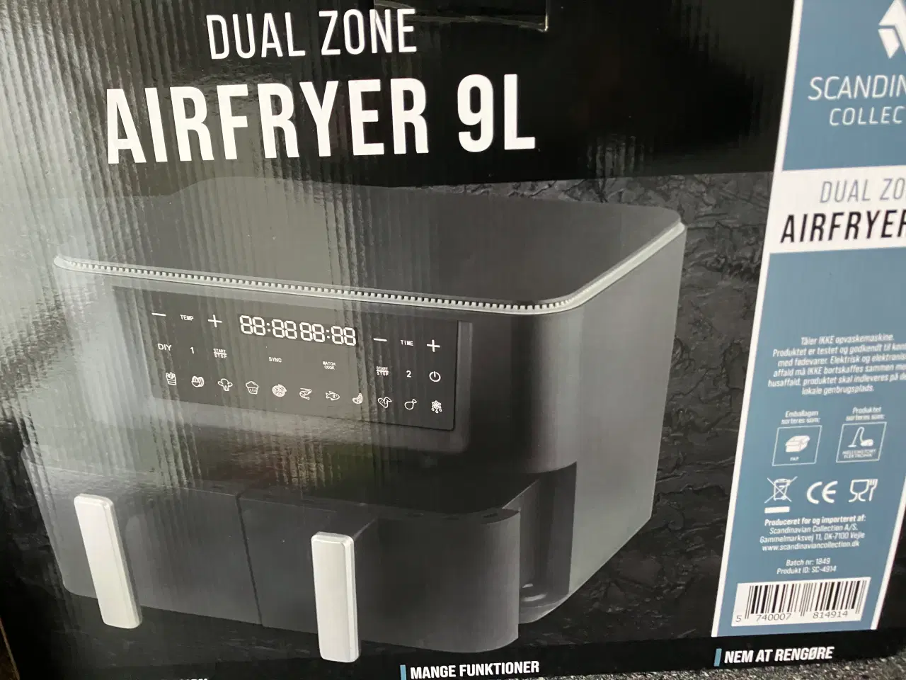 Billede 1 - Airfryer 2400w 2 skuffer . Helt ny 