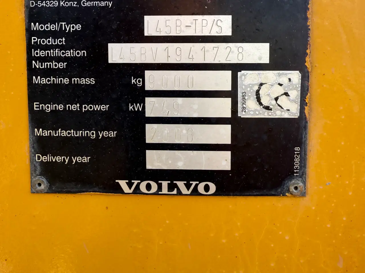 Billede 4 - Volvo  L45b gummiet  