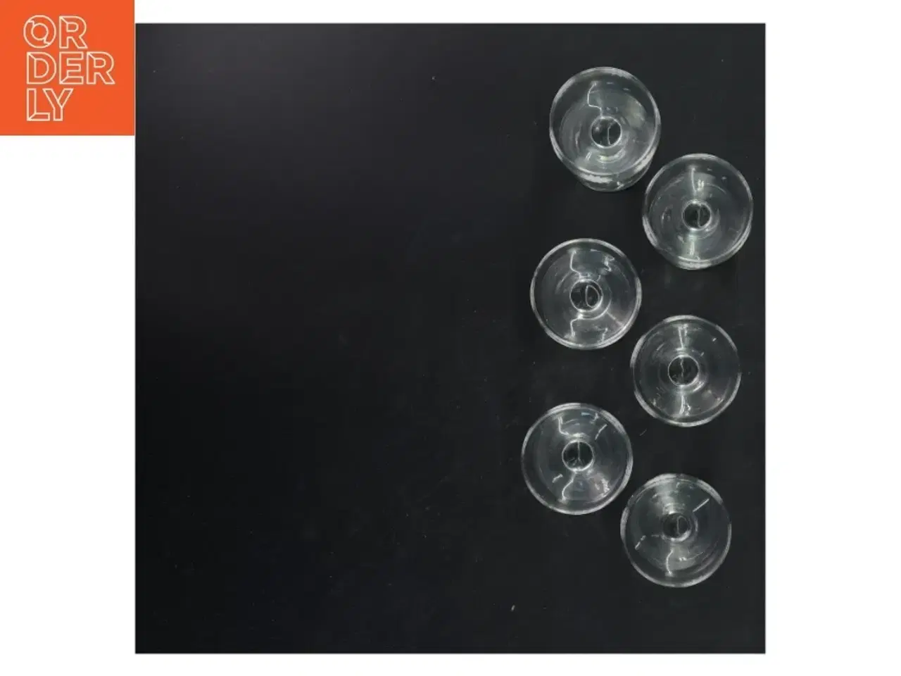 Billede 2 - Champagneglas med blomsterdesign (str. 9x6 cm)