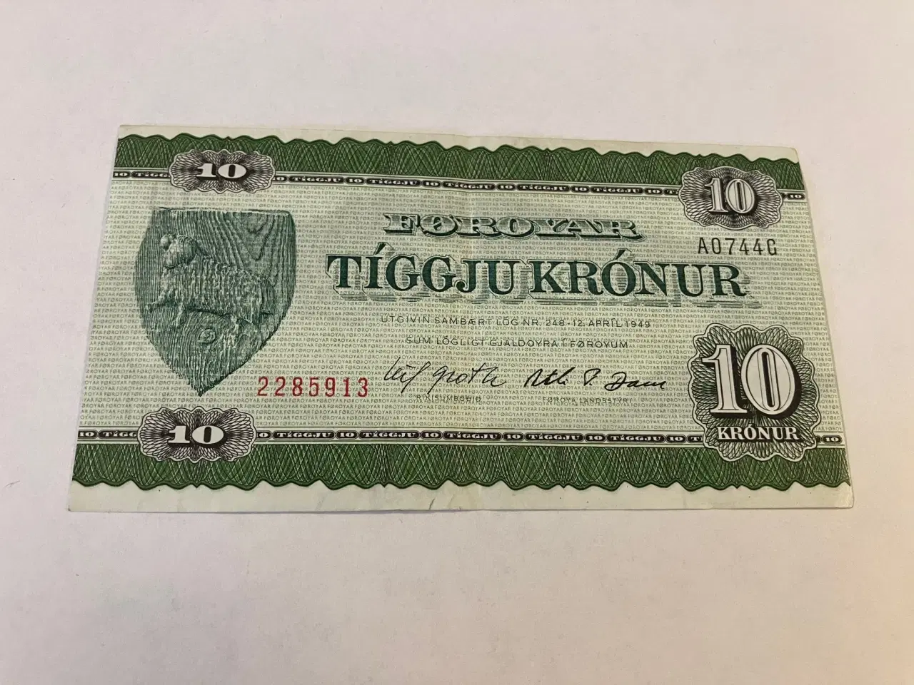 Billede 1 - 10 Kronur Færøerne