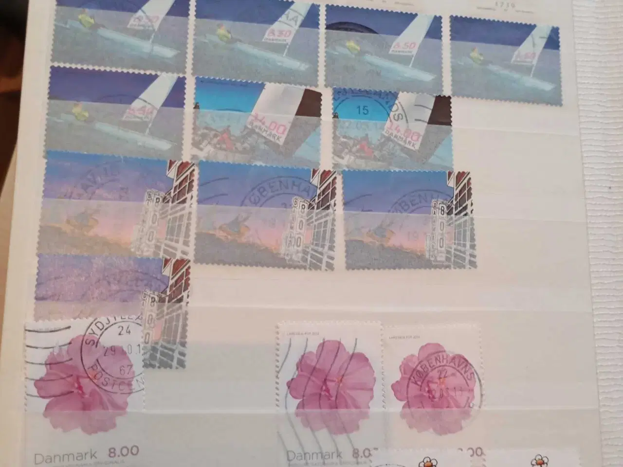 Billede 12 - indstiksbog med danske frimærker 