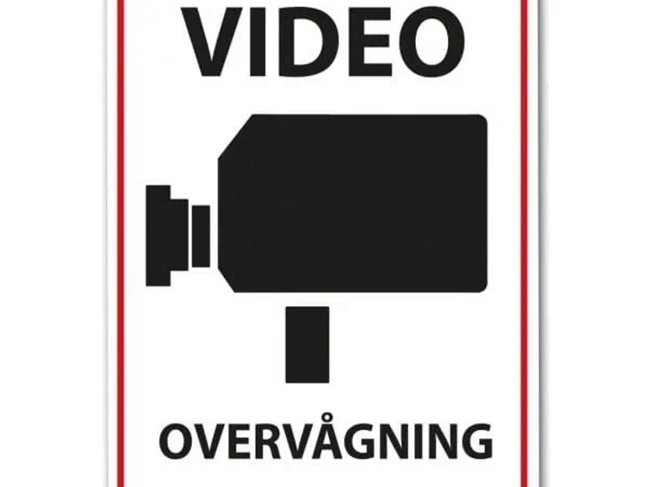 Billede 2 - Videoovervågning klistermærke