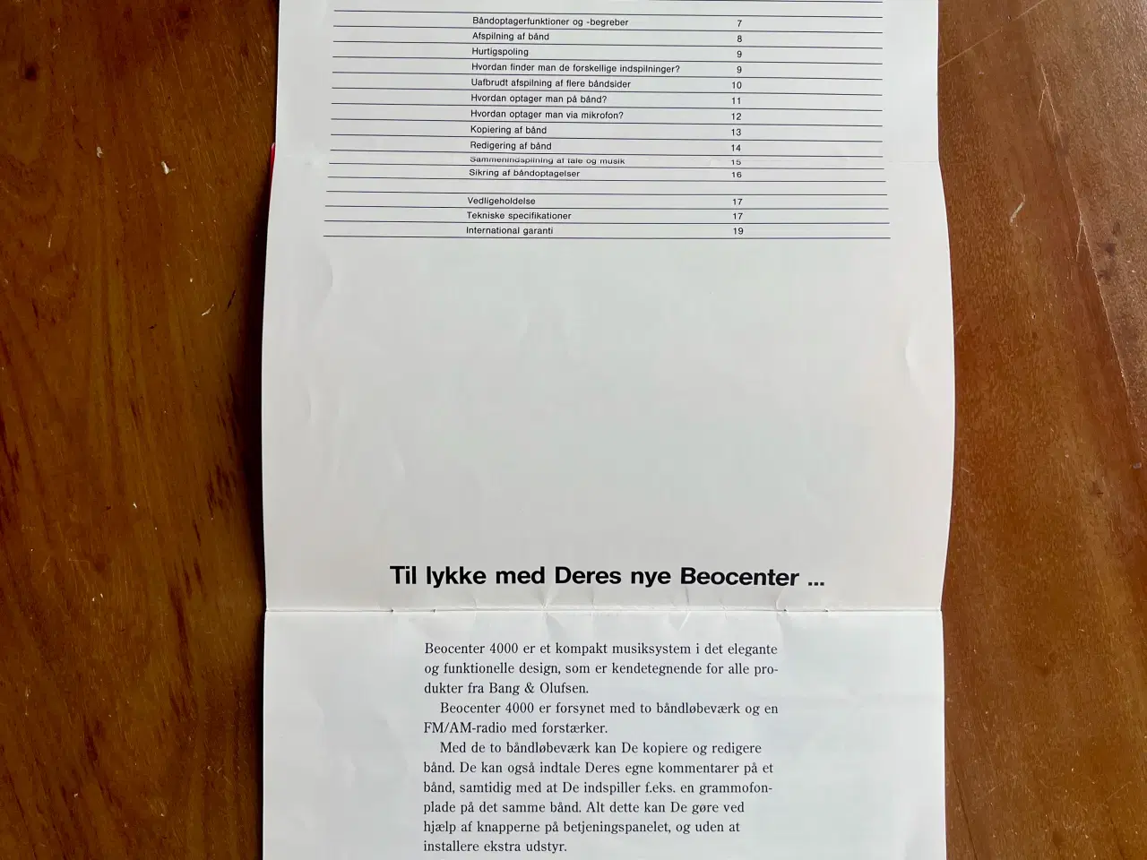 Billede 3 - Beocenter 4000 manual