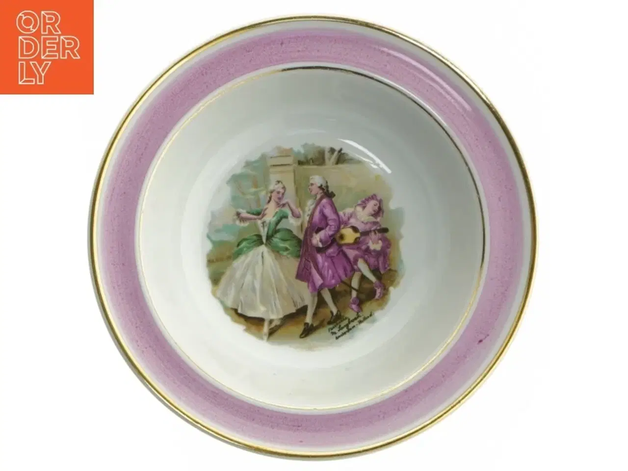 Billede 2 - Dekorative platter med rokokomotiver fra Arabia (str. Ø. 17. cm. 6 styk)