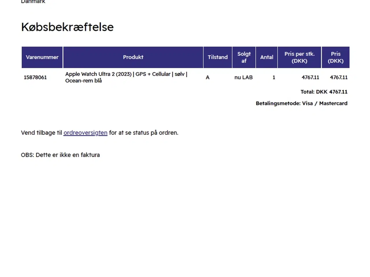 Billede 3 - Apple Watch Ultra 2 med to remme og kvittering