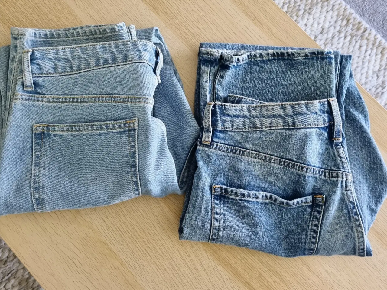 Billede 1 - 2 par jeans, high waist str 38 og str 40