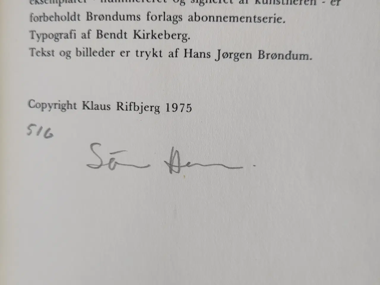 Billede 2 - Digte "den søndag" af Klaus Rifbjerg 