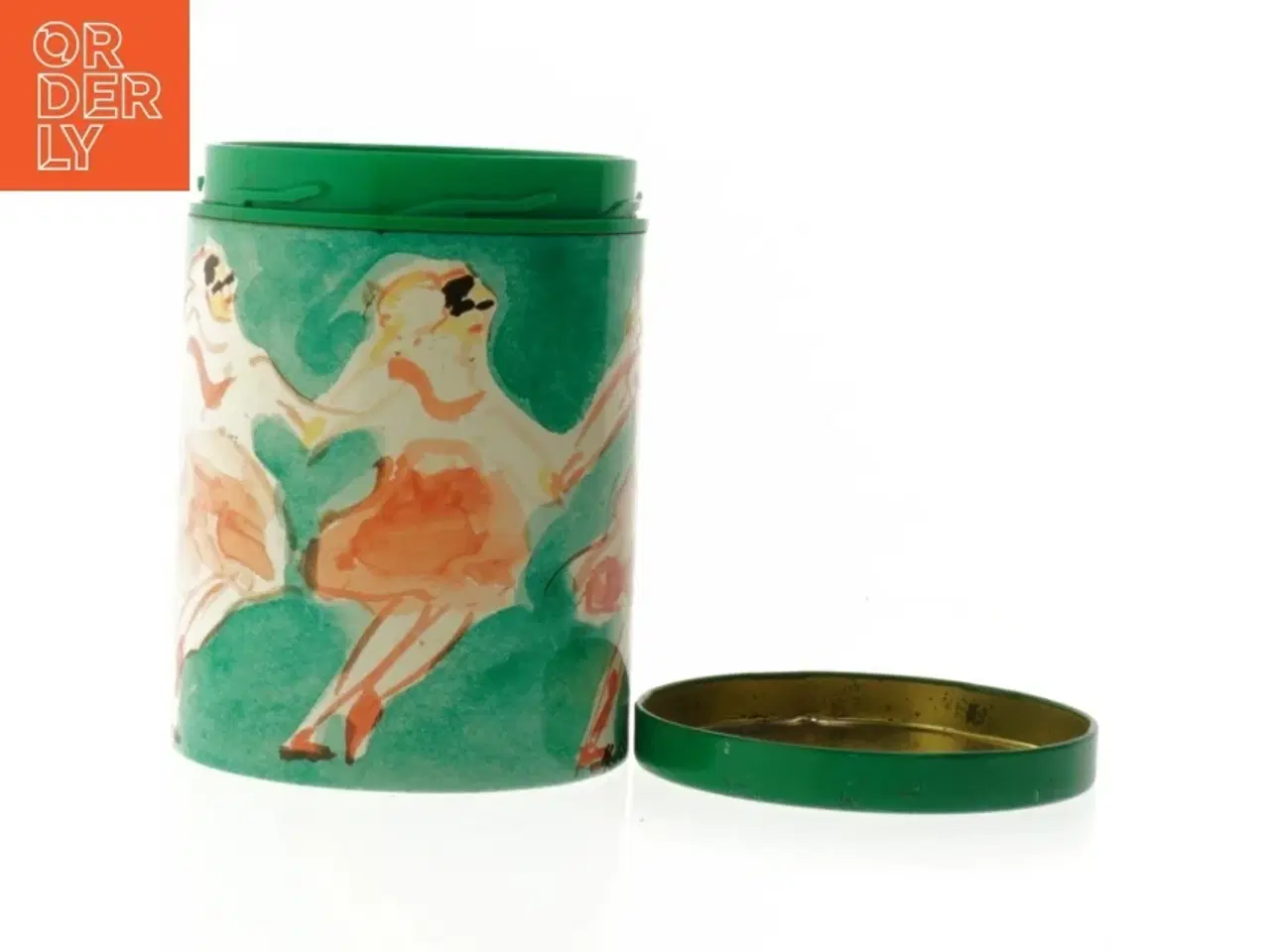 Billede 2 - Dekorativ dåse med kunstnerisk motiv fra Irma (str. Ø. 11 cm. længde, 15 cm)