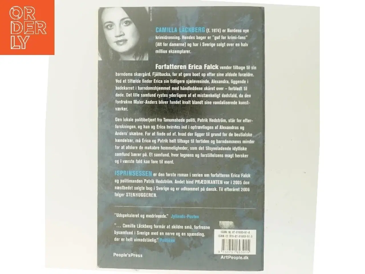 Billede 3 - Isprinsessen : kriminalroman af Camilla Läckberg (Bog)