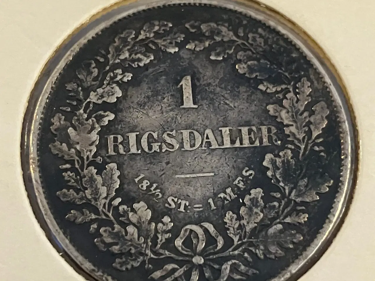 Billede 2 - 1 Rigsdaler 1855 FF Denmark