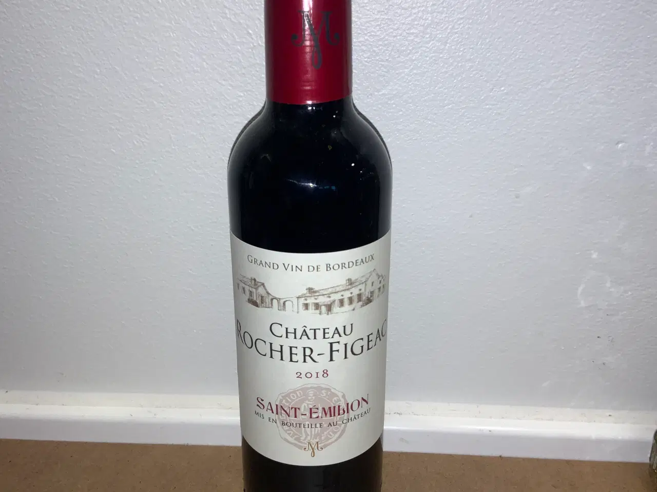 Billede 1 - Rødvin. Chateau Rocher-Figeat 2018, 375 ml.
