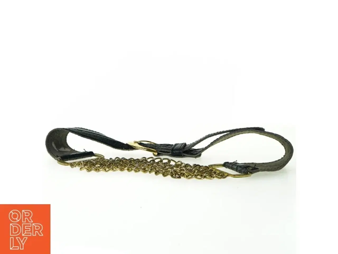 Billede 4 - Vintage Retro Kæde Læder Bælte (str. 85 x 5 cm)