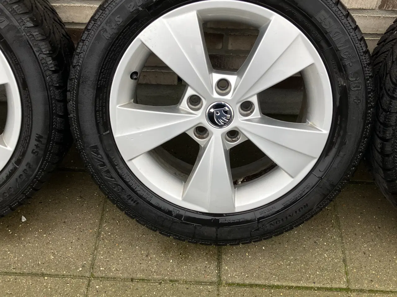 Billede 4 - Org Skoda Octavia Alu 5 x 112 m vinterdæk