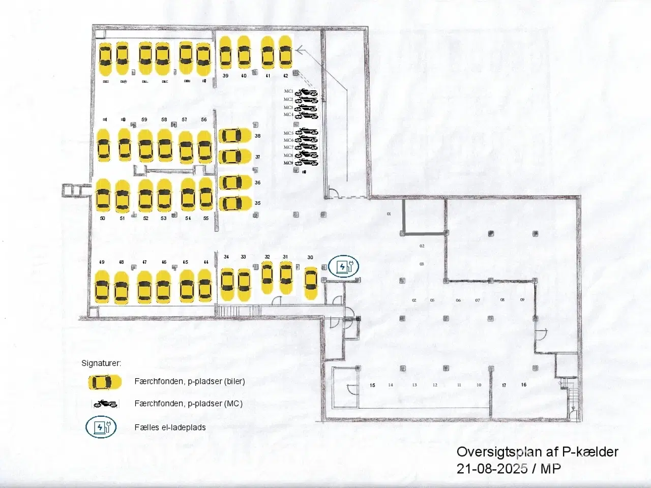 Billede 9 - 🚗 Fast parkeringsplads i aflåst p-kælder eller på terræn – midt i Indre By