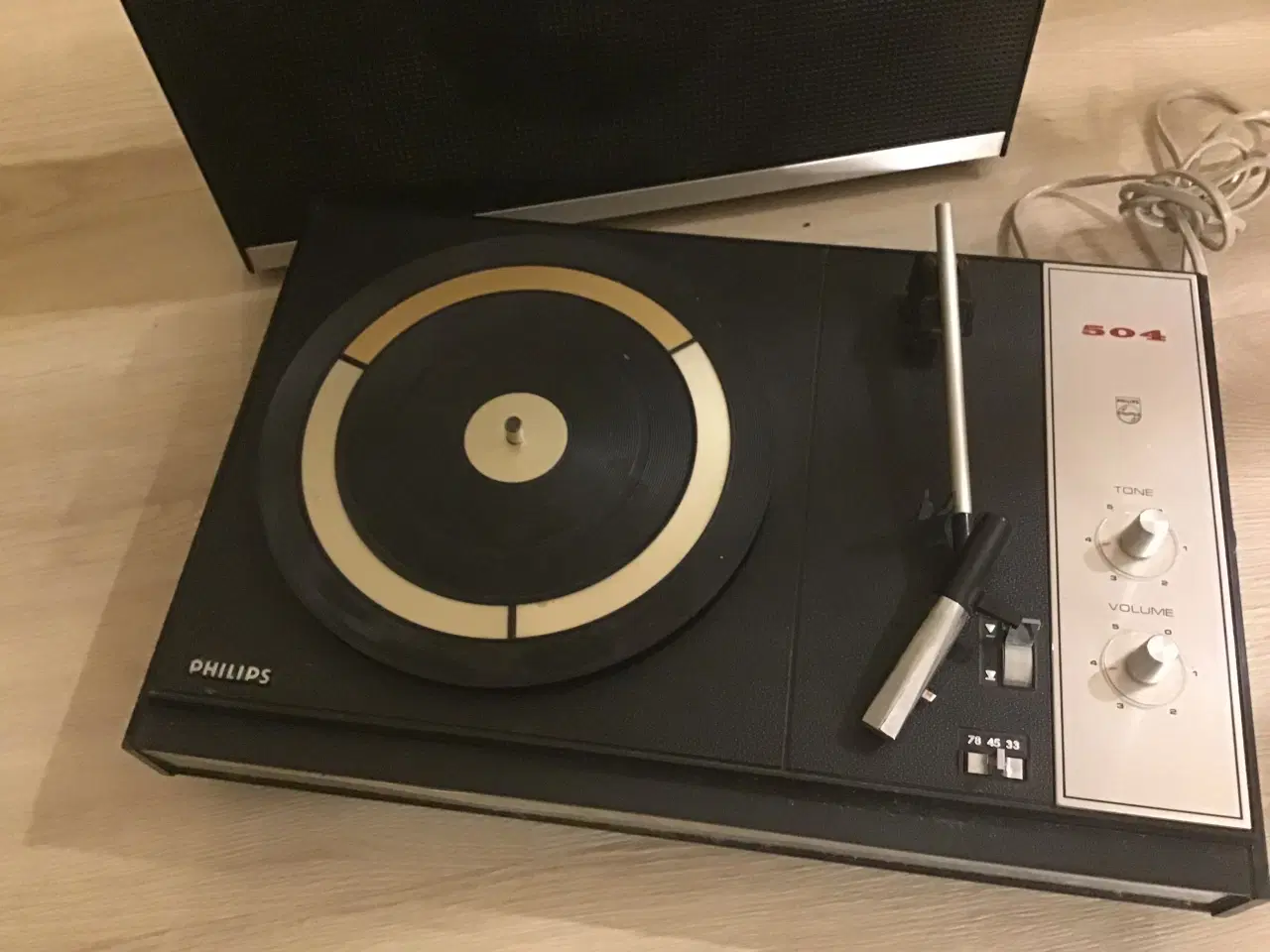 Billede 2 - Pladespiller med højtaler Retro