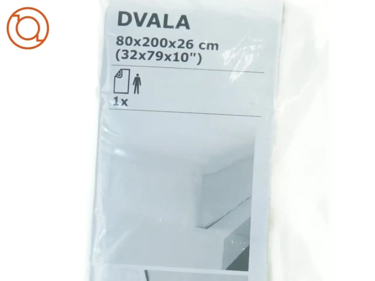 Billede 1 - IKEA DVALA Lagen, hvid fra IKEA (str. 80 x 200 x 26 cm)