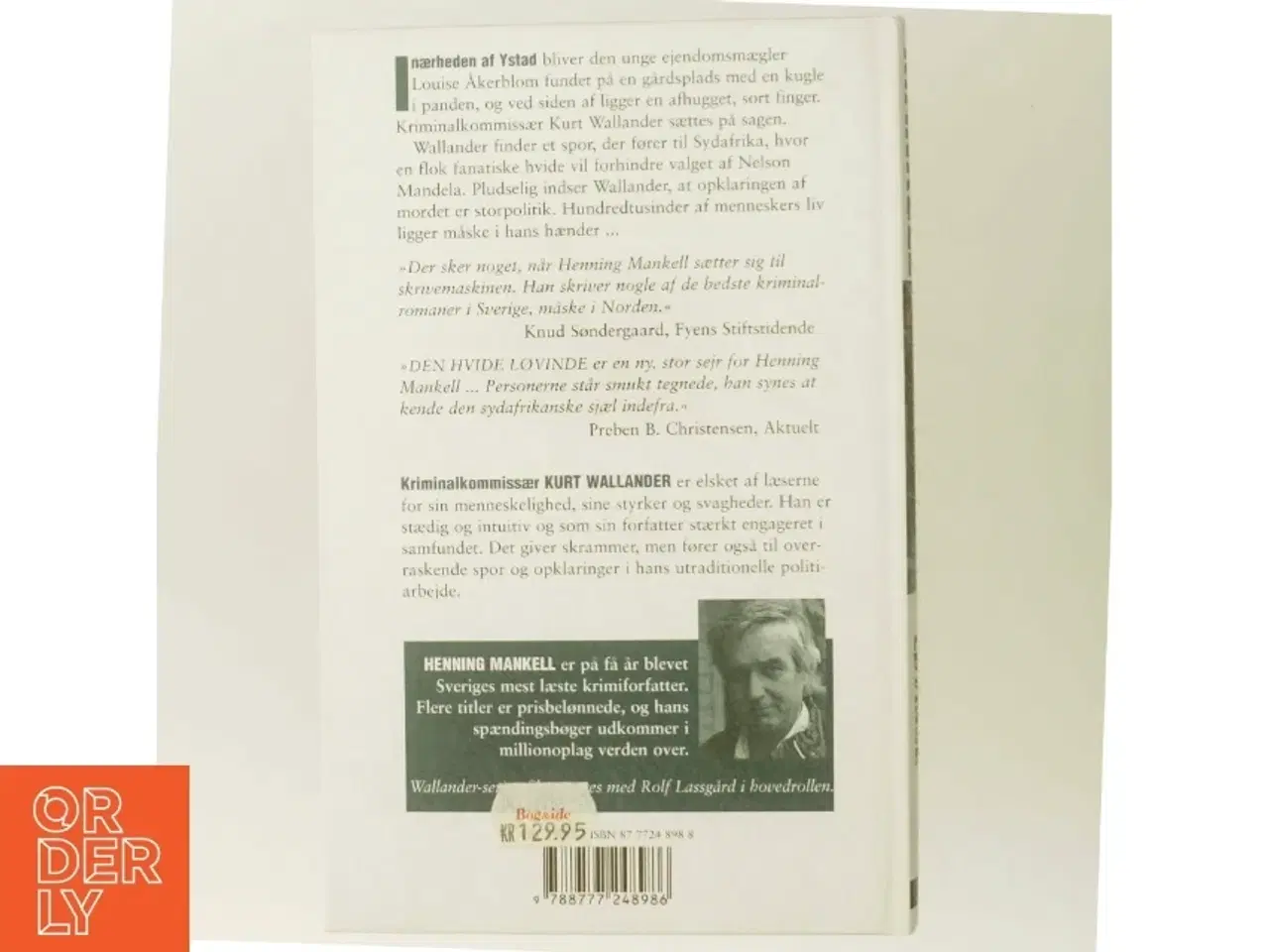 Billede 3 - Den hvide løvinde af Henning Mankell (Bog)