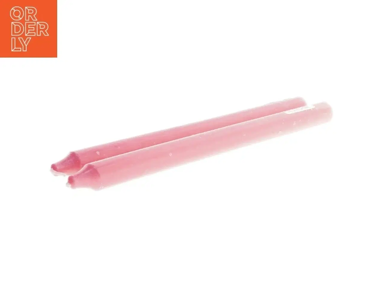 Billede 2 - Lange røde stearinlys (str. 28 cm)