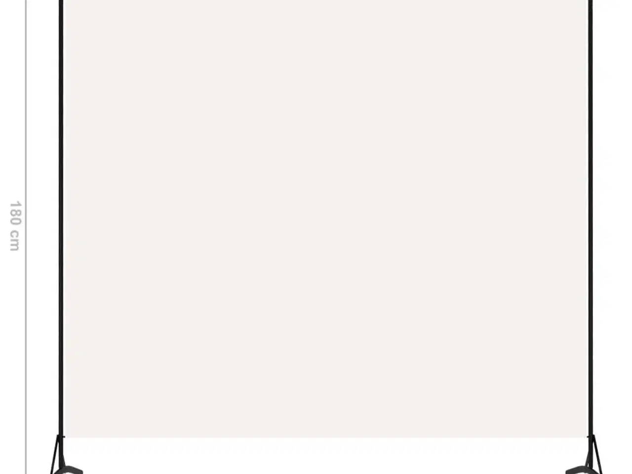 Billede 5 - Rumdeler 175x180 cm stof hvid