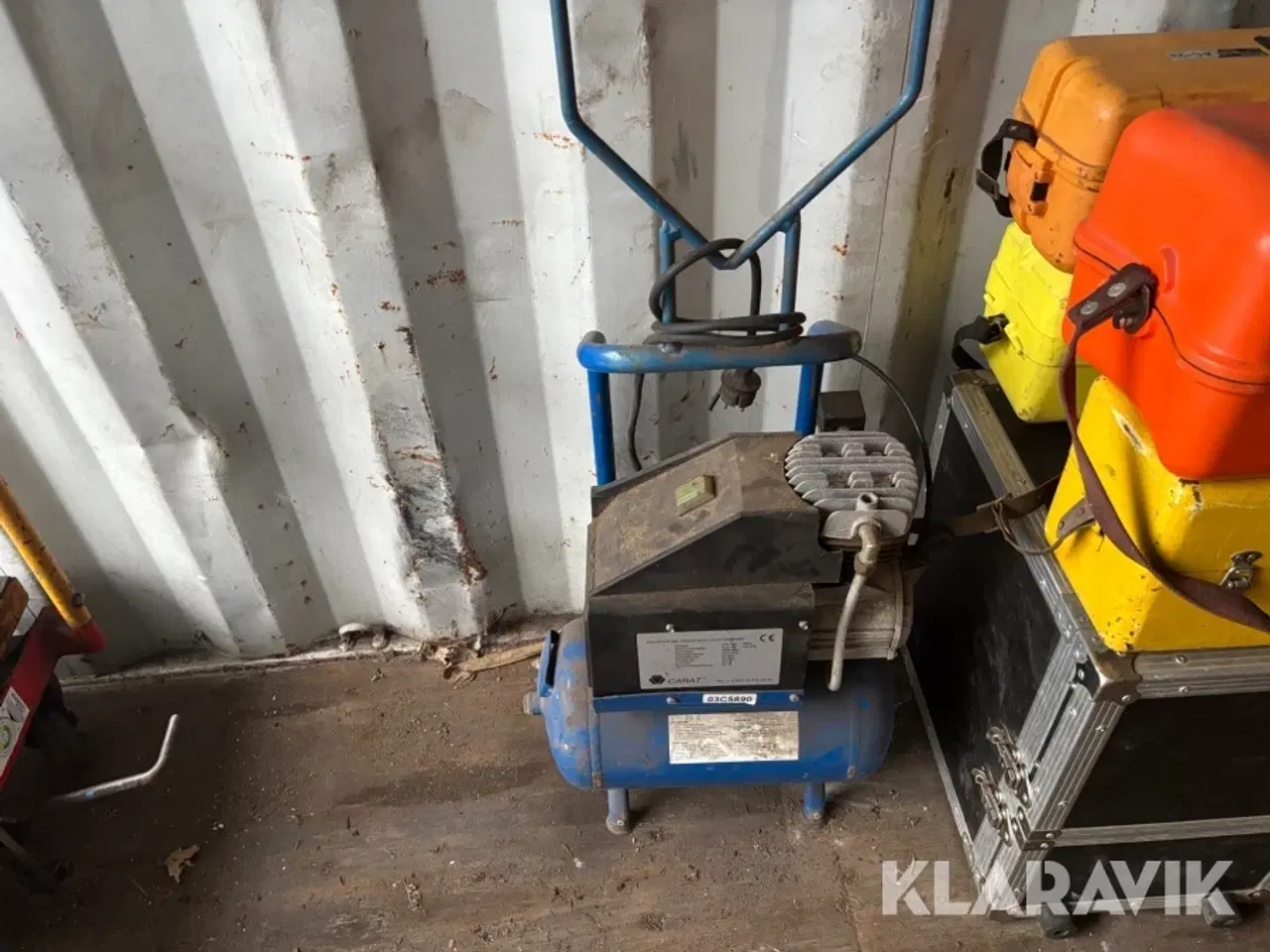 Billede 11 - Blandet lot rotationlaser, lader, kompressor og vogn