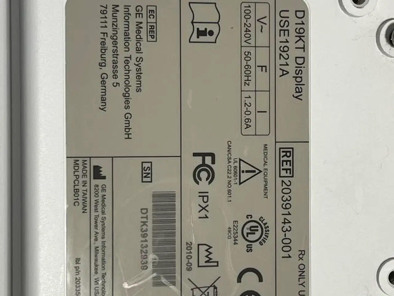 Billede 9 - Patient monitoring system GE B850