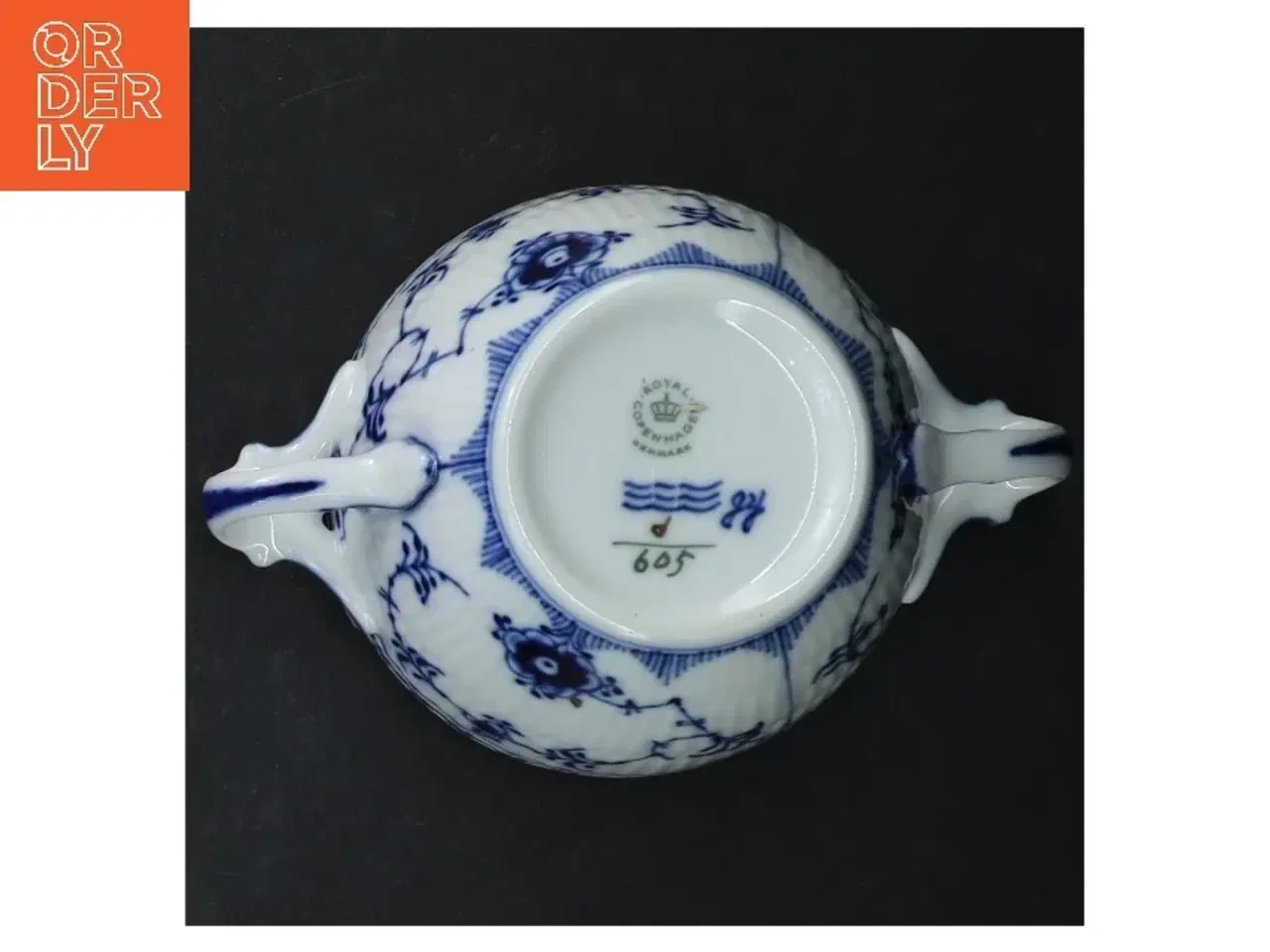 Billede 3 - Blåt musselmalet terrin fra Royal Copenhagen (str. Ø 9 cm)